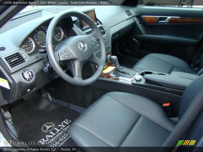 Steel Grey Metallic / Black 2008 Mercedes-Benz C 300 4Matic Luxury