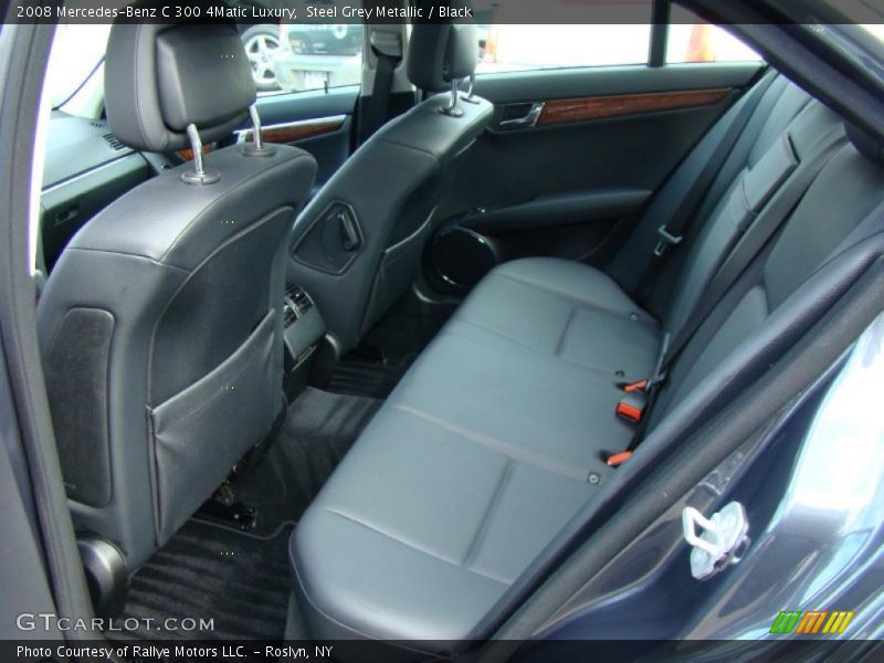 Steel Grey Metallic / Black 2008 Mercedes-Benz C 300 4Matic Luxury