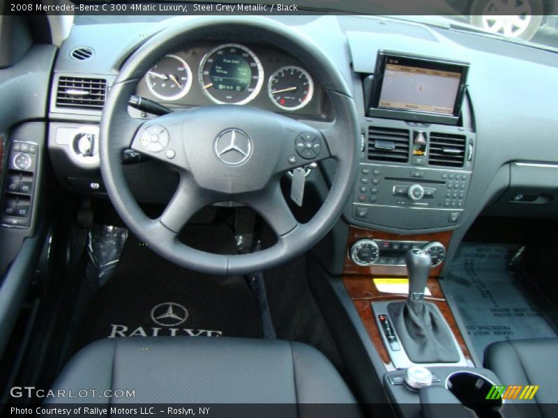 Steel Grey Metallic / Black 2008 Mercedes-Benz C 300 4Matic Luxury