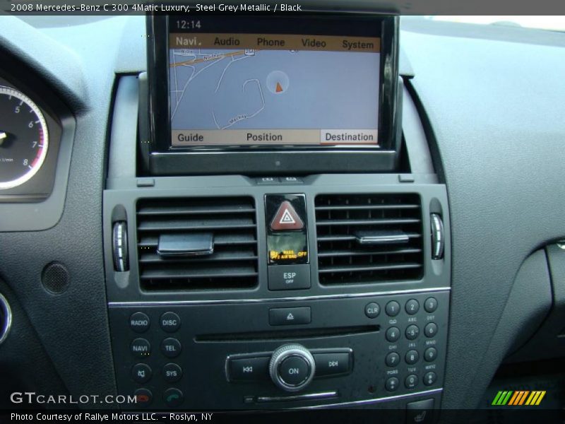 Steel Grey Metallic / Black 2008 Mercedes-Benz C 300 4Matic Luxury