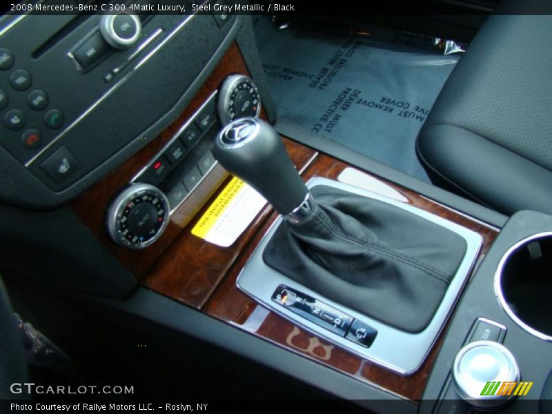 Steel Grey Metallic / Black 2008 Mercedes-Benz C 300 4Matic Luxury