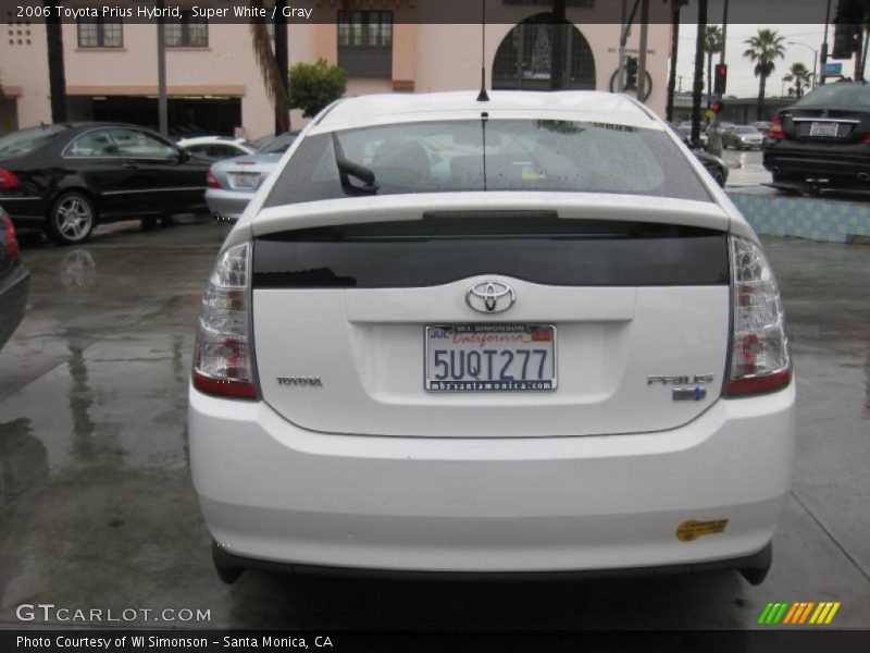 Super White / Gray 2006 Toyota Prius Hybrid