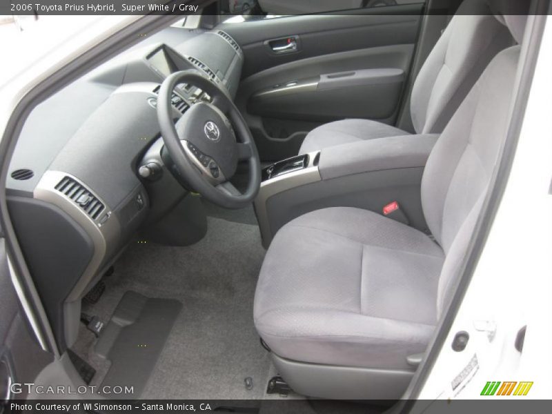 Super White / Gray 2006 Toyota Prius Hybrid