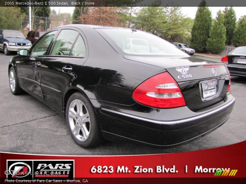 Black / Stone 2005 Mercedes-Benz E 500 Sedan