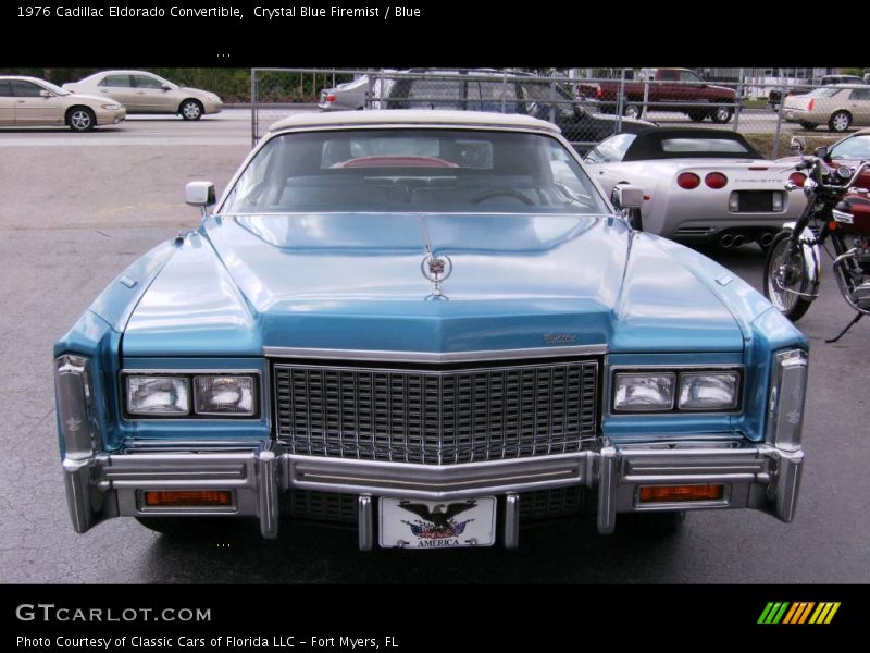 Crystal Blue Firemist / Blue 1976 Cadillac Eldorado Convertible