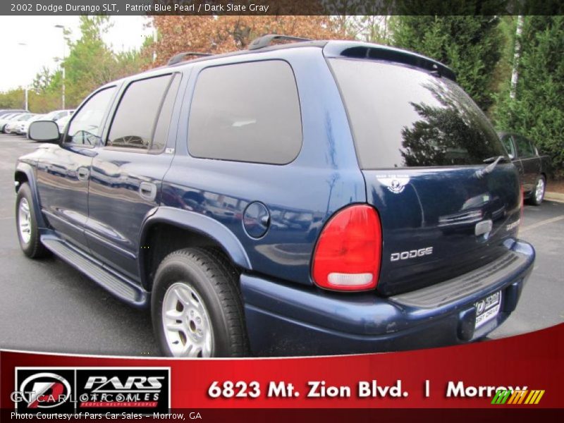 Patriot Blue Pearl / Dark Slate Gray 2002 Dodge Durango SLT