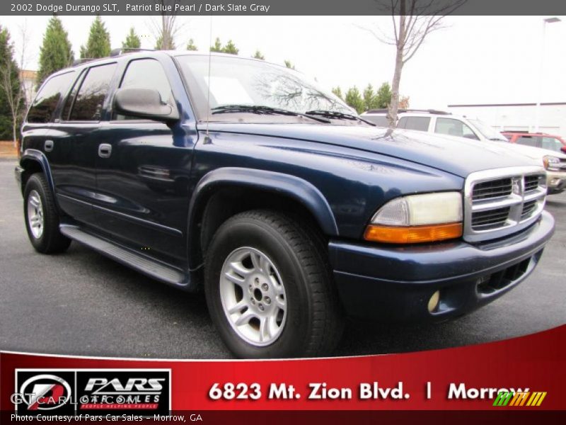 Patriot Blue Pearl / Dark Slate Gray 2002 Dodge Durango SLT