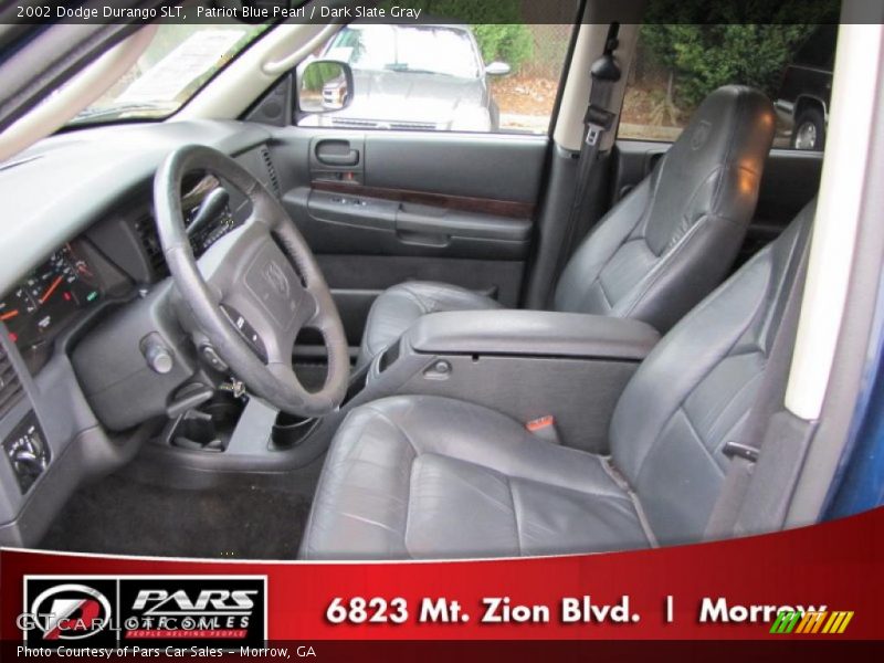 Patriot Blue Pearl / Dark Slate Gray 2002 Dodge Durango SLT