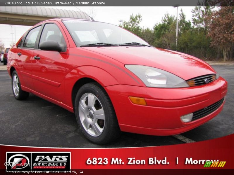 Infra-Red / Medium Graphite 2004 Ford Focus ZTS Sedan