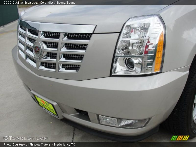 Gold Mist / Ebony/Ebony 2009 Cadillac Escalade