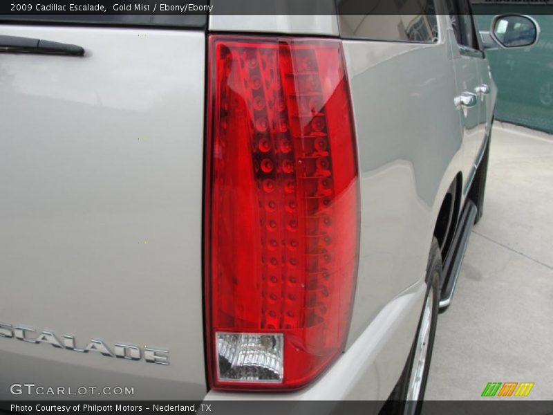 Gold Mist / Ebony/Ebony 2009 Cadillac Escalade