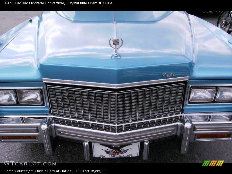 Crystal Blue Firemist / Blue 1976 Cadillac Eldorado Convertible
