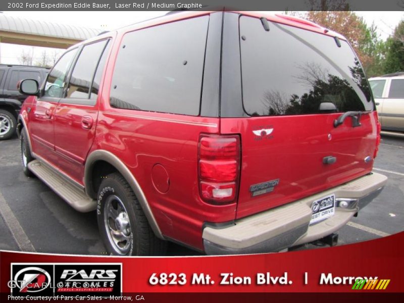 Laser Red / Medium Graphite 2002 Ford Expedition Eddie Bauer