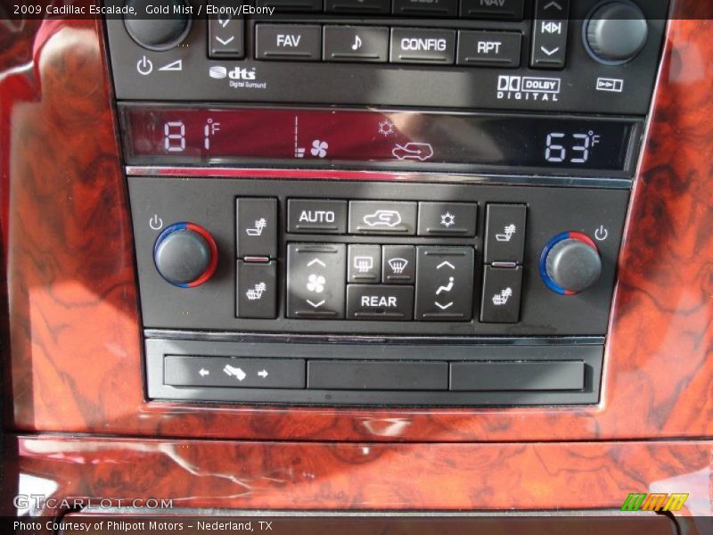 Controls of 2009 Escalade 