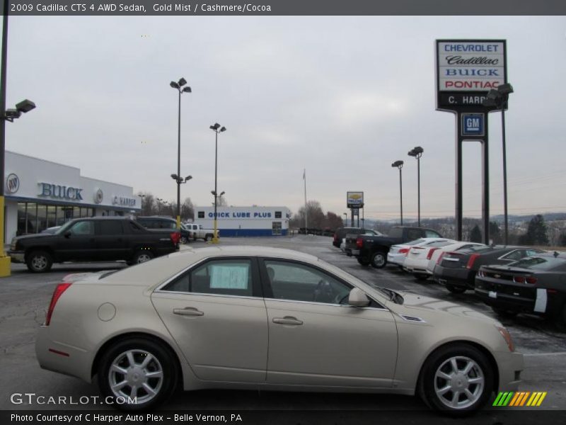 Gold Mist / Cashmere/Cocoa 2009 Cadillac CTS 4 AWD Sedan