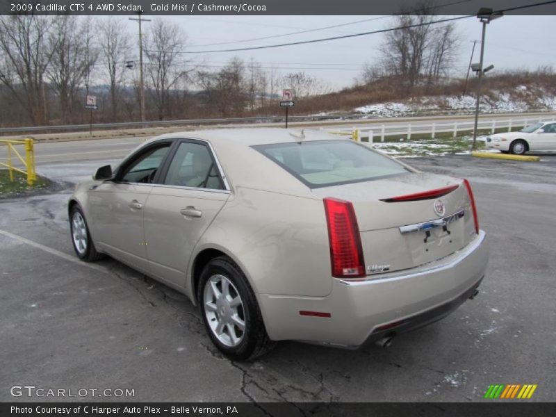 Gold Mist / Cashmere/Cocoa 2009 Cadillac CTS 4 AWD Sedan