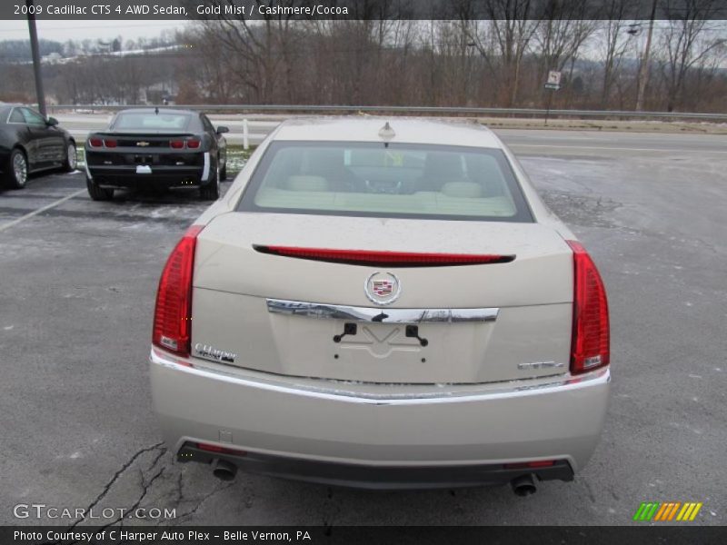 Gold Mist / Cashmere/Cocoa 2009 Cadillac CTS 4 AWD Sedan