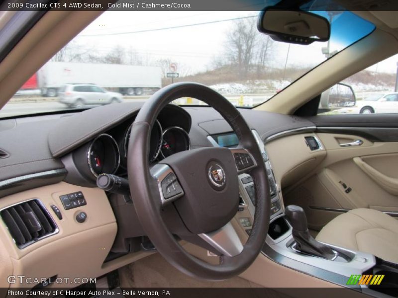 Gold Mist / Cashmere/Cocoa 2009 Cadillac CTS 4 AWD Sedan