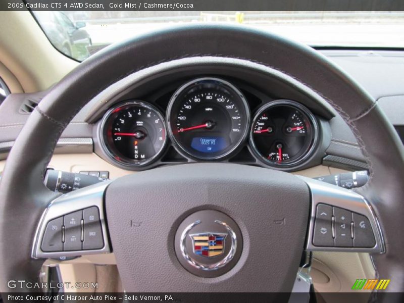 Gold Mist / Cashmere/Cocoa 2009 Cadillac CTS 4 AWD Sedan