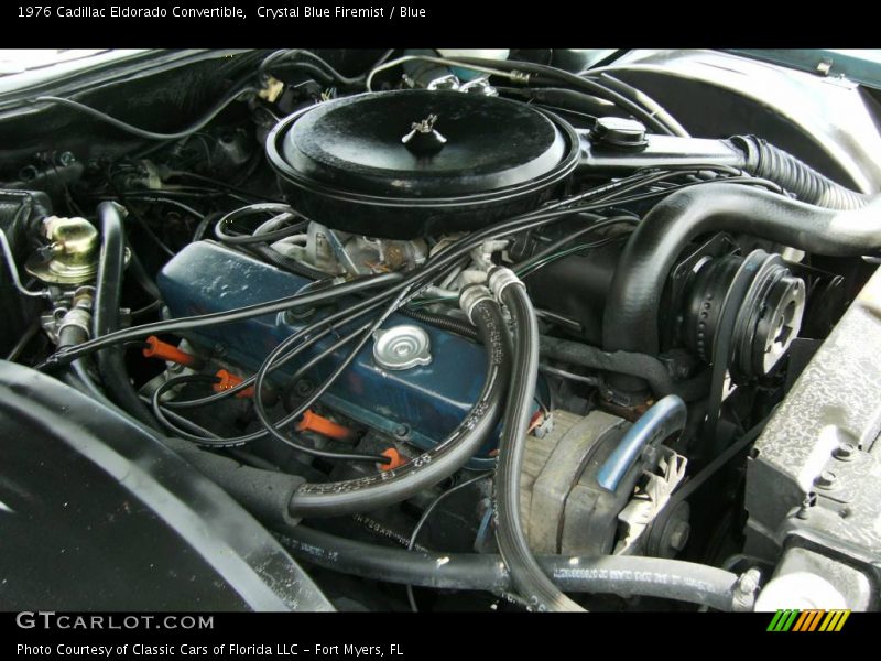 Crystal Blue Firemist / Blue 1976 Cadillac Eldorado Convertible