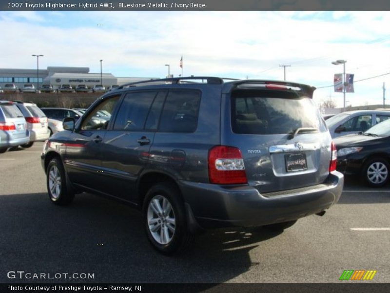 Bluestone Metallic / Ivory Beige 2007 Toyota Highlander Hybrid 4WD