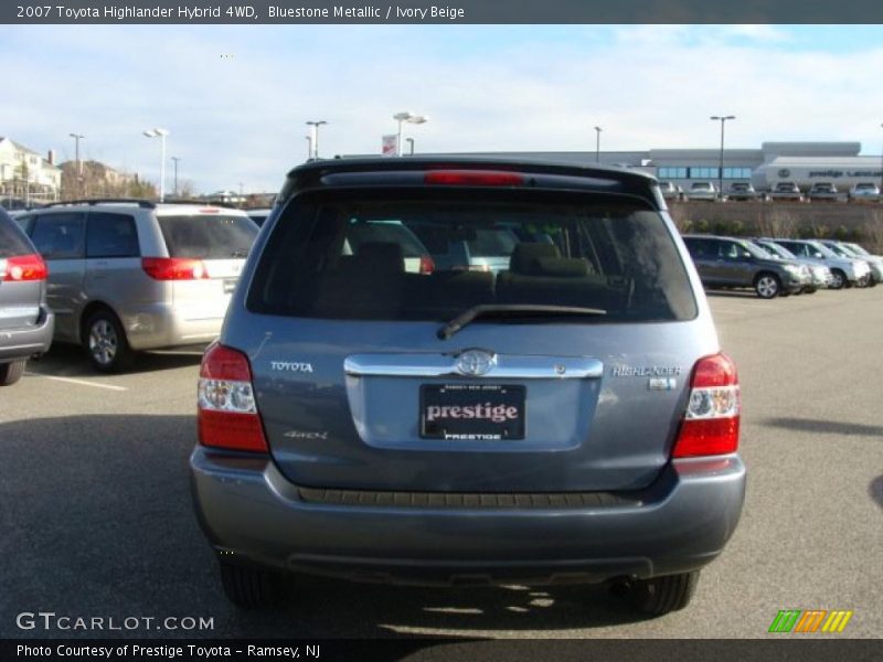 Bluestone Metallic / Ivory Beige 2007 Toyota Highlander Hybrid 4WD