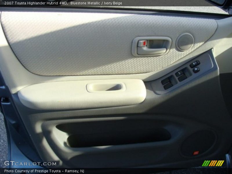 Bluestone Metallic / Ivory Beige 2007 Toyota Highlander Hybrid 4WD