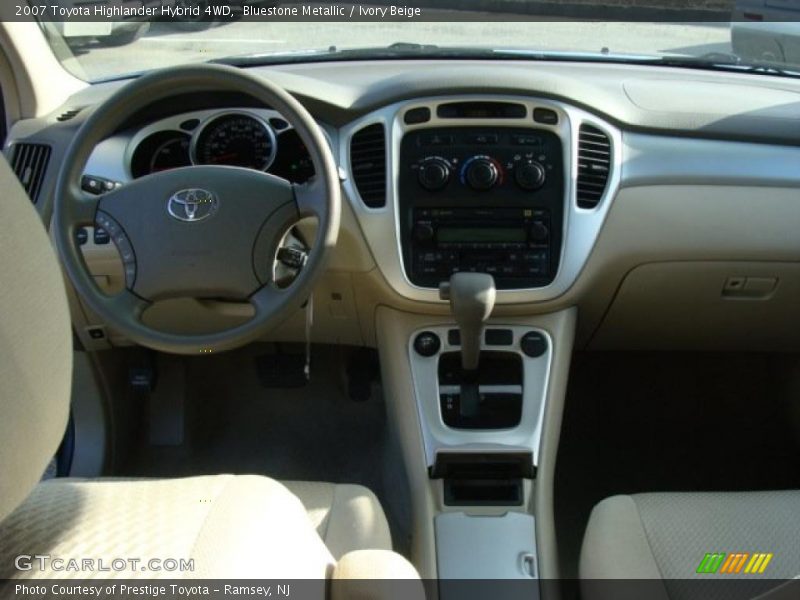 Bluestone Metallic / Ivory Beige 2007 Toyota Highlander Hybrid 4WD