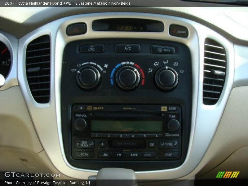 Bluestone Metallic / Ivory Beige 2007 Toyota Highlander Hybrid 4WD