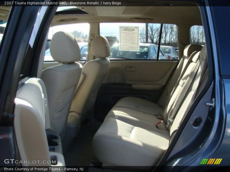 Bluestone Metallic / Ivory Beige 2007 Toyota Highlander Hybrid 4WD