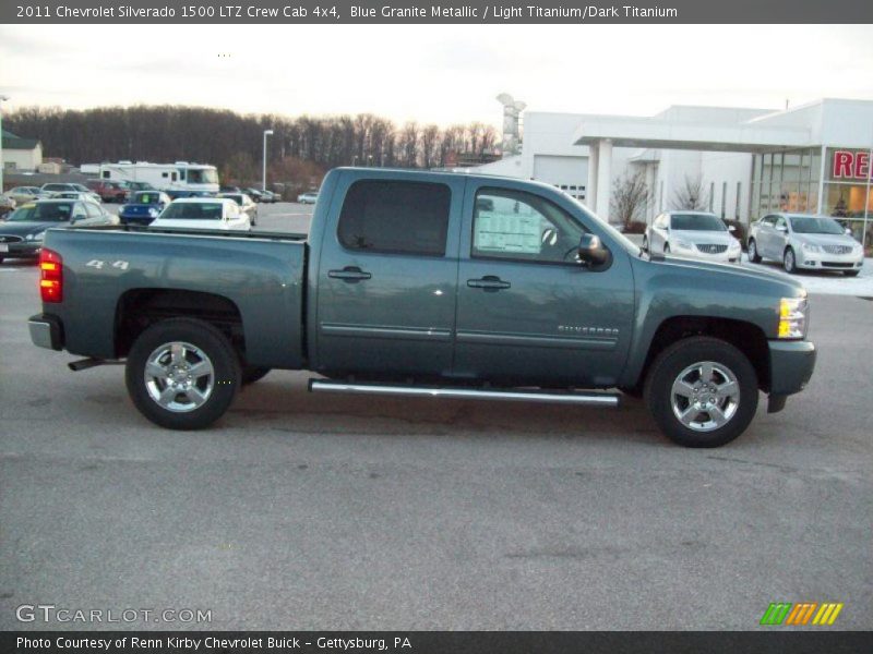 Blue Granite Metallic / Light Titanium/Dark Titanium 2011 Chevrolet Silverado 1500 LTZ Crew Cab 4x4