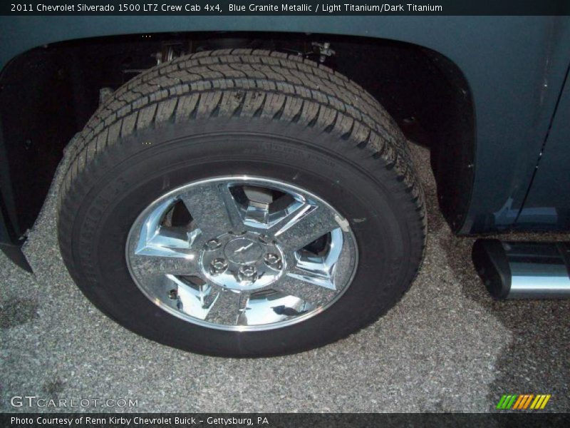 Blue Granite Metallic / Light Titanium/Dark Titanium 2011 Chevrolet Silverado 1500 LTZ Crew Cab 4x4