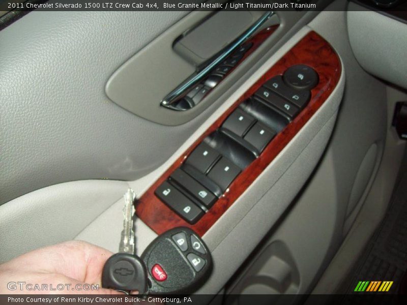 Blue Granite Metallic / Light Titanium/Dark Titanium 2011 Chevrolet Silverado 1500 LTZ Crew Cab 4x4