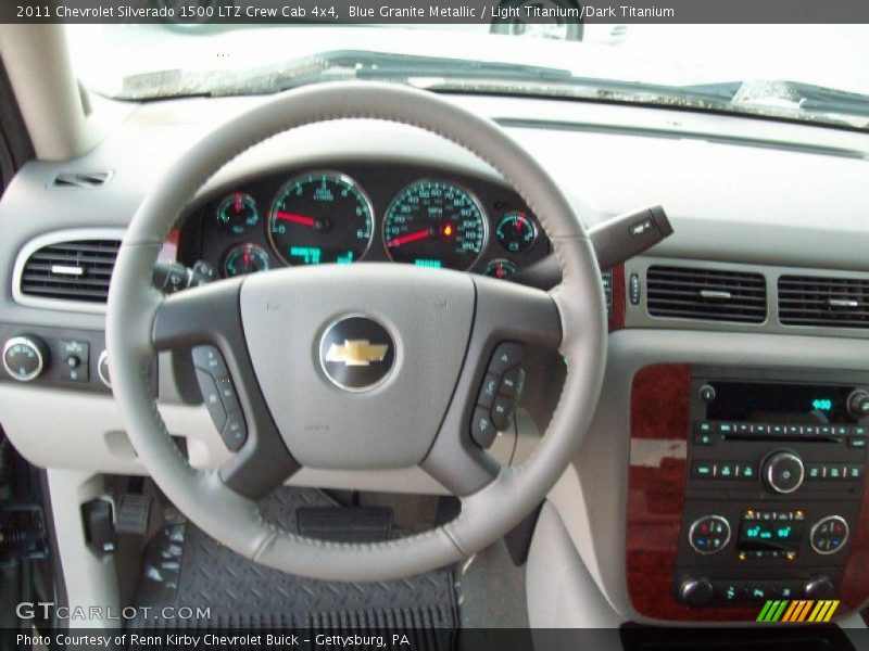 Blue Granite Metallic / Light Titanium/Dark Titanium 2011 Chevrolet Silverado 1500 LTZ Crew Cab 4x4