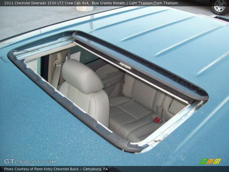 Blue Granite Metallic / Light Titanium/Dark Titanium 2011 Chevrolet Silverado 1500 LTZ Crew Cab 4x4