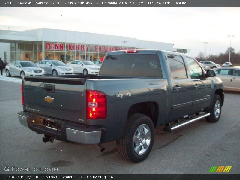 Blue Granite Metallic / Light Titanium/Dark Titanium 2011 Chevrolet Silverado 1500 LTZ Crew Cab 4x4