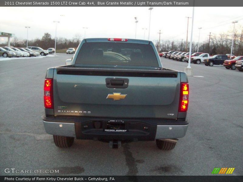Blue Granite Metallic / Light Titanium/Dark Titanium 2011 Chevrolet Silverado 1500 LTZ Crew Cab 4x4