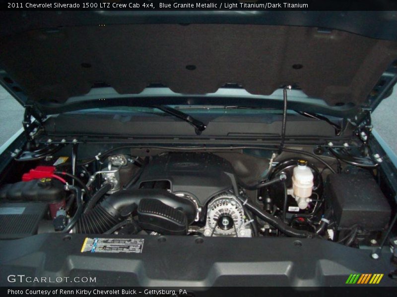 Blue Granite Metallic / Light Titanium/Dark Titanium 2011 Chevrolet Silverado 1500 LTZ Crew Cab 4x4