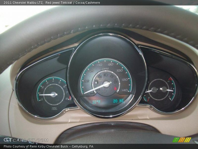 Red Jewel Tintcoat / Cocoa/Cashmere 2011 Chevrolet Malibu LTZ