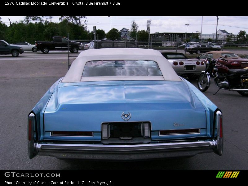 Crystal Blue Firemist / Blue 1976 Cadillac Eldorado Convertible
