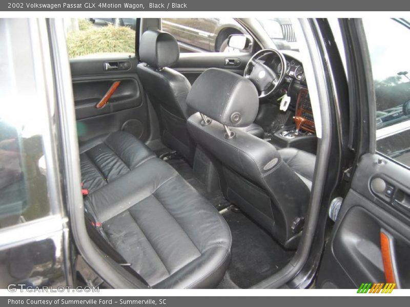  2002 Passat GLX 4Motion Wagon Black Interior