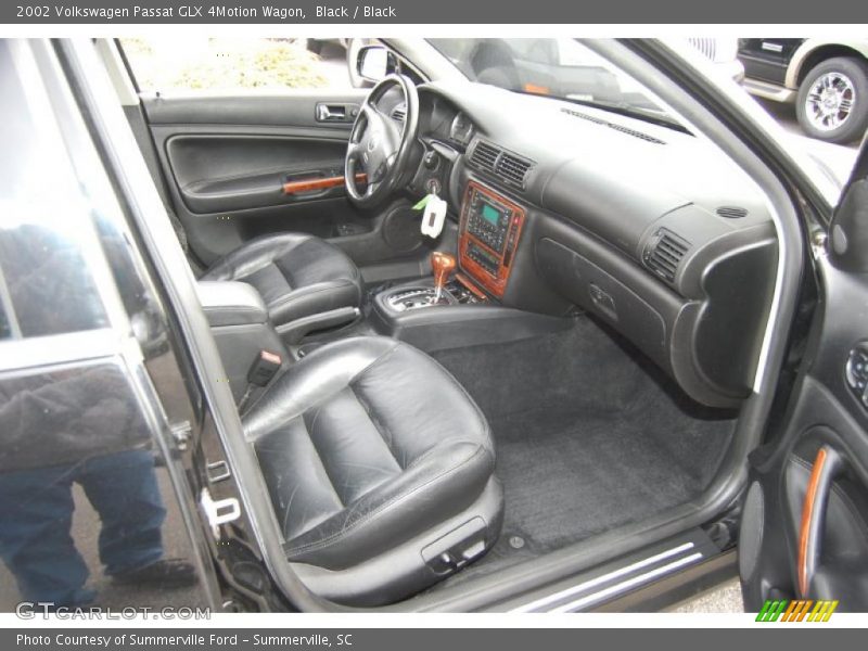  2002 Passat GLX 4Motion Wagon Black Interior
