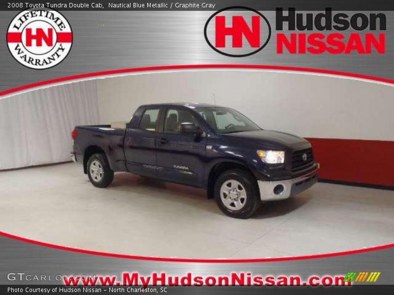 Nautical Blue Metallic / Graphite Gray 2008 Toyota Tundra Double Cab