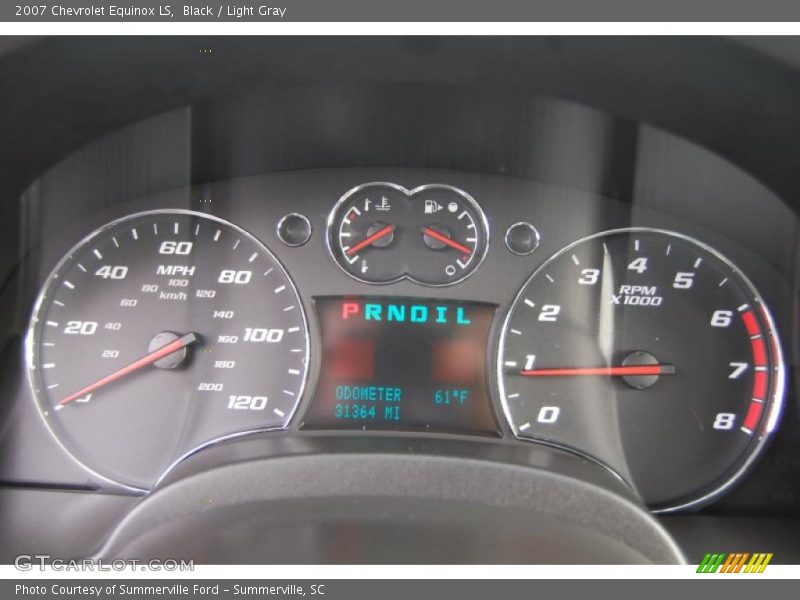 Black / Light Gray 2007 Chevrolet Equinox LS