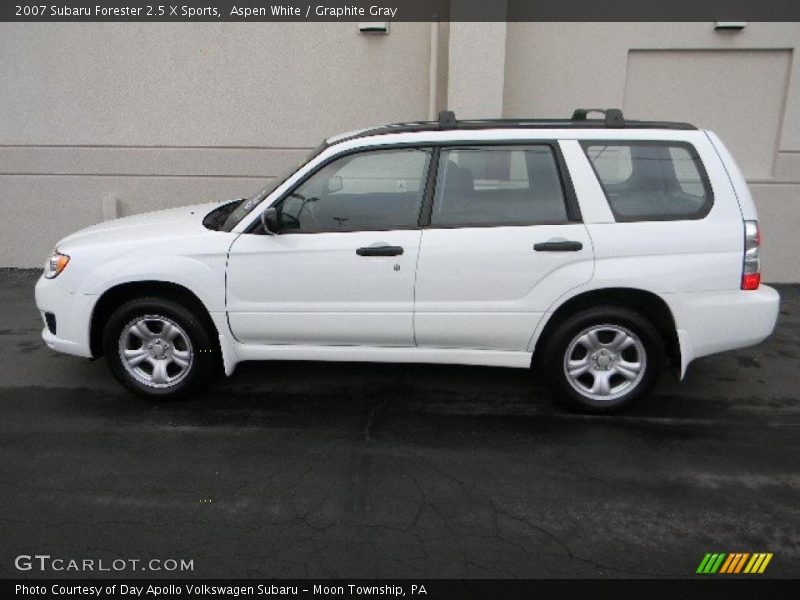 Aspen White / Graphite Gray 2007 Subaru Forester 2.5 X Sports