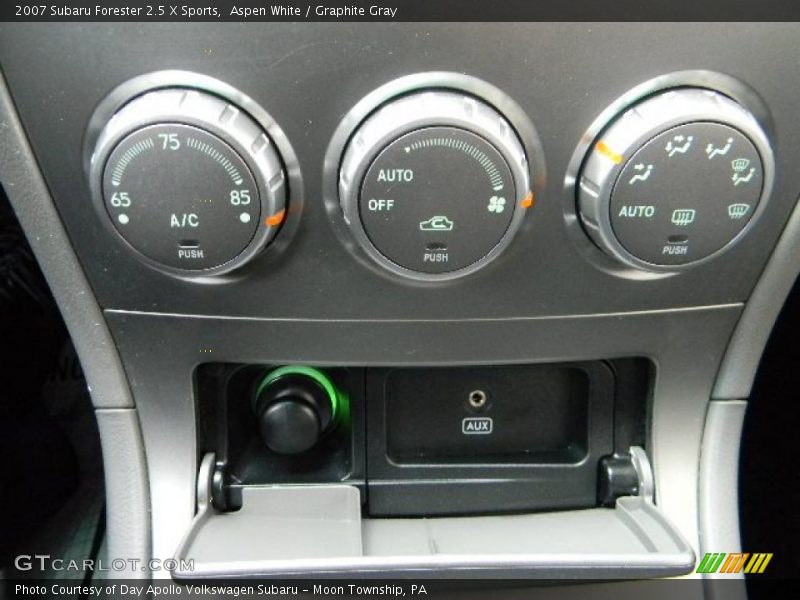 Aspen White / Graphite Gray 2007 Subaru Forester 2.5 X Sports