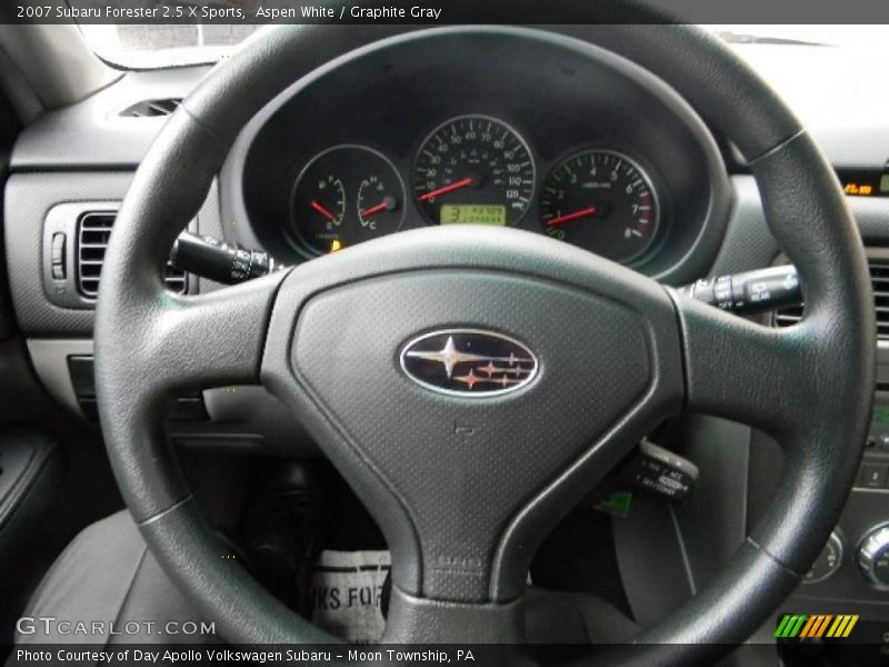 Aspen White / Graphite Gray 2007 Subaru Forester 2.5 X Sports