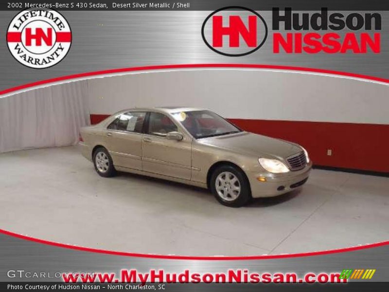 Desert Silver Metallic / Shell 2002 Mercedes-Benz S 430 Sedan