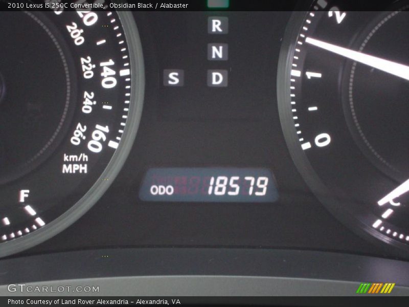 Obsidian Black / Alabaster 2010 Lexus IS 250C Convertible