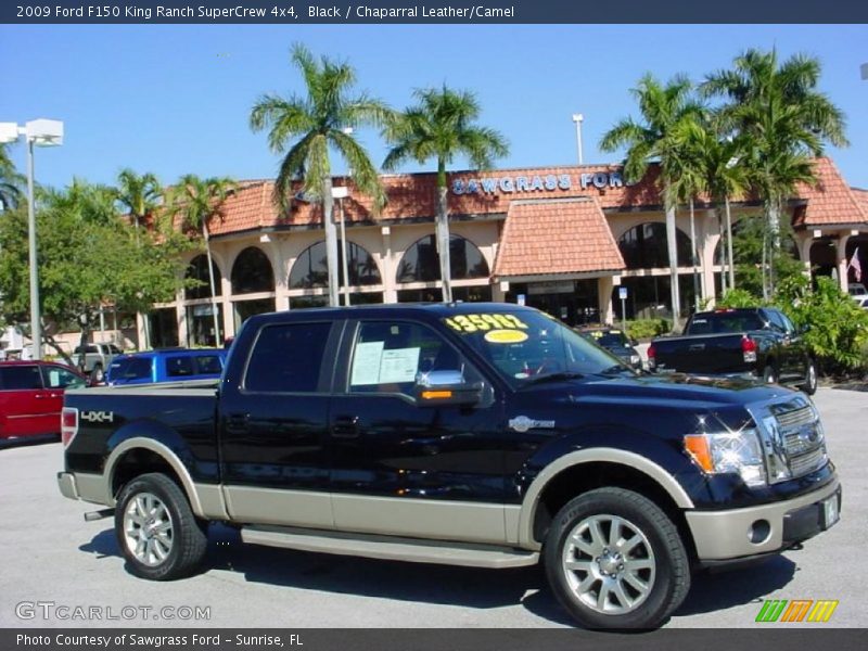 Black / Chaparral Leather/Camel 2009 Ford F150 King Ranch SuperCrew 4x4